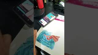 Ini kakikukeko melukis menggambar painting art miyahimigouache [upl. by Demetra]