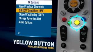 DIRECTV Remote Advanced Options [upl. by Soalokin]