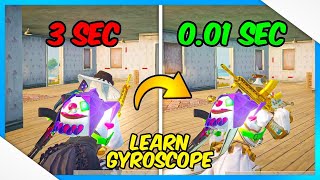 HOW TO LEARN GYROSCOPE QUICKLY IN 1 DAY FOR CLOSE RANGE  BGMIPUBG MOBILE GUIDE [upl. by Natica]