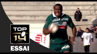 TOP 14 ‐ Essai Watisoni VOTU SP – PauMontpellier – J15 – Saison 20162017 [upl. by Annunciata542]