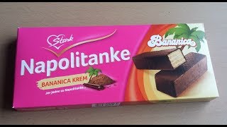 Napolitanke  Bananica krem  Wafers  Banana cream [upl. by Akenahs600]