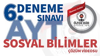 Nisan 2024  YKS 6 Deneme Sınavı AYT SOSYAL BİLİMLER 2 Çözüm Videoları [upl. by Sherfield]