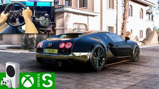 Forza Horizon 5 Xbox Series S 1000HP Bugatti Veyron  Steering Wheel Gameplay [upl. by Griff860]