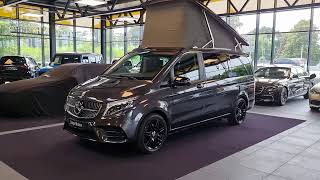 20716 MercedesBenz V 300 d Marco Polo AMG EDITION 4M Schiebedach AHK [upl. by Mallen]