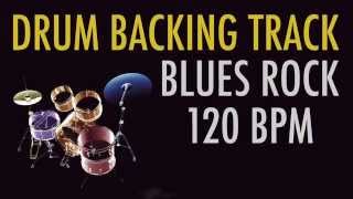 Drums Only Backing Track  Blues Rock 120 BPM [upl. by Janeen]