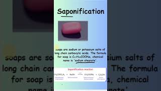 What is saponification reaction chemistry shorts what [upl. by Aihsit369]