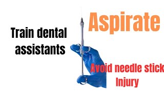 Using self aspirating syringe in dentistry [upl. by Saltzman]