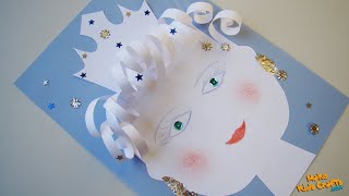 Snow Queen  Winter artwork  Fairy Tale Character Craft Idea [upl. by Box]