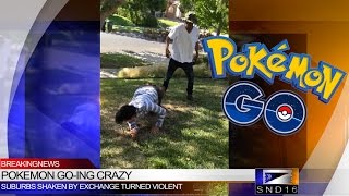 Pokemon Go Fight Caught on Camera [upl. by Atinek935]