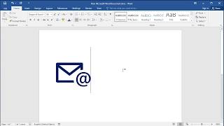 How to insert Email symbol in Word [upl. by Attenyw14]