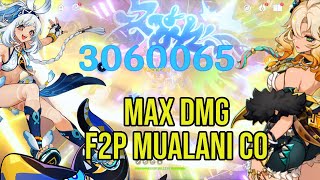 3M DMG  Xilonen C0C6 SupportDPS  F2P Mualani C0 YaxcheWidsith Genshin Impact [upl. by Yauqram749]