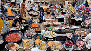 Village Marriage Ceremony in Afghanistan  Mega Kabuil Pulao  Roasted Chicken [upl. by Mozelle]