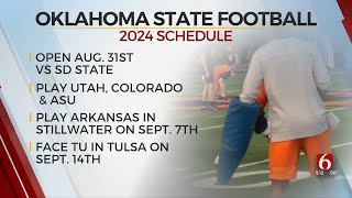 2024 Oklahoma State Football Schedule Announced [upl. by Orazal981]