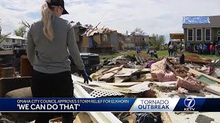 Elkhorn tornado relief funds approved by Omaha city council [upl. by Swayder]