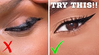 EASIEST Eyeliner Tutorial for Hooded Eyes [upl. by Gant]