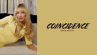 Sabrina Carpenter — Coincidence Lyrics [upl. by Aisiram]