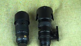 Nikon 70200 f4 vs f28 VRI Comparison [upl. by Karlotta339]