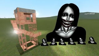 Kuchisake Onna Vs Towers In Garrys Mod [upl. by Alicia]