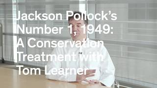 Jackson Pollock’s Number 1 1949 A Conservation Treatment with Tom Learner [upl. by Ahsiliw]