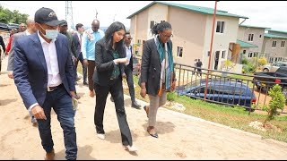 UK Home Secretary Braverman visits Bwiza Riverside homes [upl. by Nagyam]