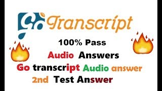 Gotranscript New Audio Test 100 Pass New Test 0314 [upl. by Bradley779]