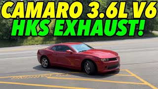 2015 Chevy Camaro 36L V6 w HKS EXHAUST [upl. by Zulch]