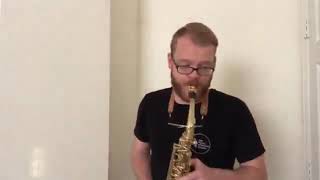 Ferling Etude No 23  James Barger Saxophone [upl. by Martguerita]