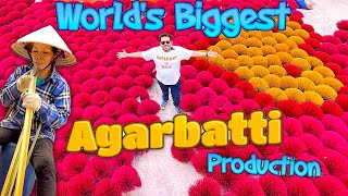 Worlds Biggest Incense Stick Agarbatti Production  Vietnam [upl. by Ahsieat]