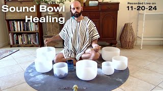 Sound Bowl Healing  45 Mins  112024  432hz SoundBowlHealing PeaceAndLove [upl. by Kenlee]