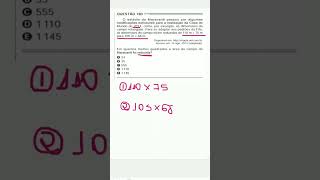 ENEM 2024  QUESTÃO 180  ENEM DIA 2  CADERNO CINZA enem matematica enemdia2 [upl. by Hendrix]