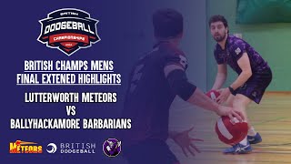 British Champs 2024 Mens Final Highlights  Lutterworth Meteors vs Ballyhackamore Barbarians [upl. by Biel]