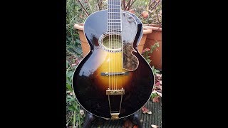 daddystovepipe talks about and plays his quotArrenbiequot Archtop Guitar [upl. by Nosnaj]