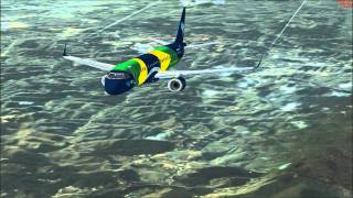 FSX Emb 195 Azul Brasil [upl. by Idyak]