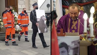 Wzruszające słowa podczas pogrzebu strażaka OSP i ratownika medycznego [upl. by Ahsilrak]