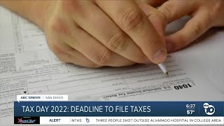 Tax Day 2022 Deadline here for filers [upl. by Soloman]