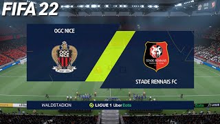 FIFA 22  OGC Nice vs Stade Rennais FC  Ligue 1 Season 2122  PS4 [upl. by Morrill]