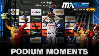 EMX125 Podium Moments  MXGP of Italy 2020 [upl. by Dimitri]