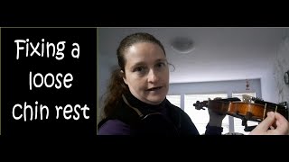 How to fix the loose violin chin rest [upl. by Sandler617]