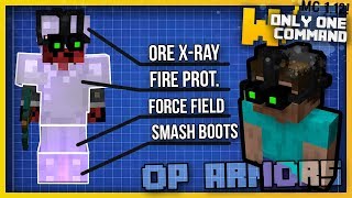 Minecraft  OP ARMOR With Only One Command 112 command [upl. by Htepsle]