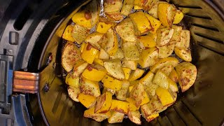 Air Fryer Yellow Squash  How To Cook Yellow Summer Squash In The Air Fryer  so healthy amp yummy 😋 [upl. by Bernardina]