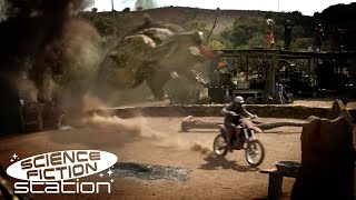 Outrunning A Graboid On A Dirt Bike  Tremors 5 Bloodlines 2015  Science Fiction Station [upl. by Aisset854]