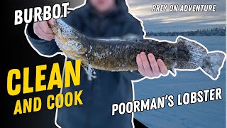 BURBOT CLEAN AND COOK POORMAN’S LOBSTER [upl. by Marylynne]