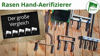 Hand Aerifizierer im Vergleich Sneeboer Kreitis Rasenspecht Swardman Rasendoktor Rasen lüften [upl. by Annis]