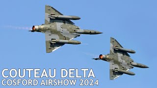 Couteau Delta Mirage 2000D Tactical Demo  Cosford Airshow 2024 practice [upl. by Notsnorb]