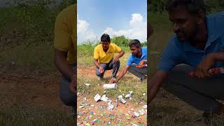 Diwali Paper Shot Bursting 🔥💥 Telugu Experiments shortvideo short shorts [upl. by Sucrad]