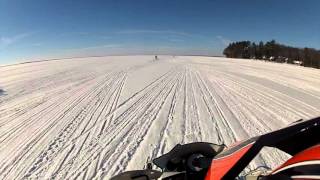 Snowmobiling on Houghton Lake 12316 [upl. by Minsat365]