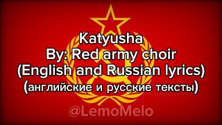 Katyusha By Red army Choir lyric video [upl. by Theall]