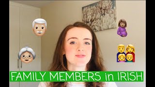 How to say the different FAMILY members in Irish [upl. by Hitoshi]