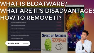 Bloatware explained using Universal Android Debloater to remove bloatware [upl. by Ramat923]