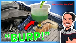 How to Bleed or quotBURPquot Air Out Of Your Engine Cooling System 2 WAYS coolingsystem overheating [upl. by Eiduam]